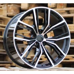 R20x9 5X112 ET 35 66.6 H5059 Black Polished (MB) For BMW (P1) (Rear+Front)