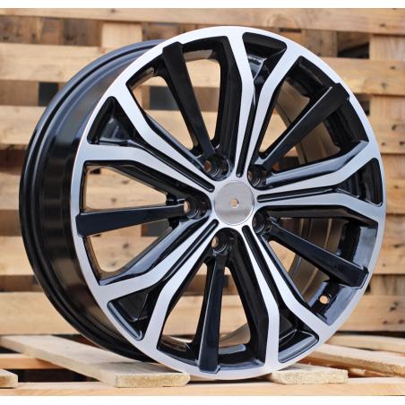 R17x7 5X108 ET 46 65.1 BK591 Black Polished (MB) For PEUG (P)