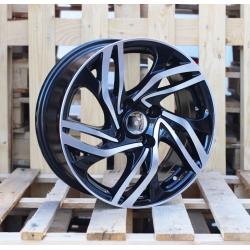R16x7 4X108 ET 25 65.1 BK607 Black Polished (MB) For CITRO (D5+P)