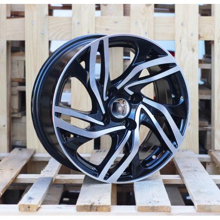 R16x7 4X108 ET 25 65.1 BK607 Black Polished (MB) For CITRO (D5+P)