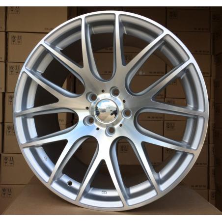 R19x9.5 5X120 ET 38 72.6 BK663 Polished Silver (MS) For BMW (K4+P) (Rear+Front)