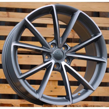 R17x7.5 5X100 ET 39 57.1 BK703 Grey Polished Half Matt (MGHM) For AUD (D5+P)
