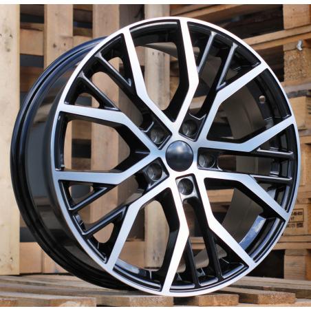 R18x8 5X112 ET 40 57.1 BK713 Black Polished (MB) For VW (D1+K4)