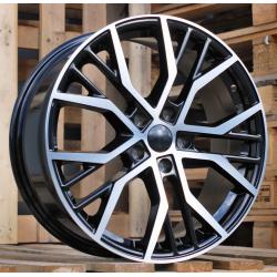 R16x7 5X112 ET 45 57.1 BK713 Black Polished (MB) For VW (R)