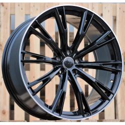 R21x9 5X112 ET 30 66.5 H5060 (INSA001/ATB) Black+Polished Lip (BLPL) For AUD (ABT Style)