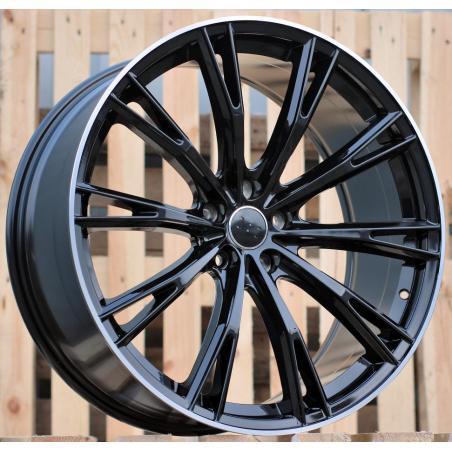 R21x9 5X112 ET 30 66.5 H5060 (INSA001/ATB) Black+Polished Lip (BLPL) For AUD (ABT Style)