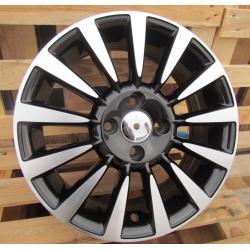 R15x6 4X98 ET 35 58.1 BK743 Black Polished (MB) For FIAT (R)
