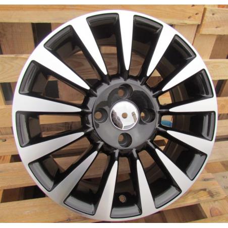 R15x6 4X98 ET 35 58.1 BK743 Black Polished (MB) For FIAT (R)