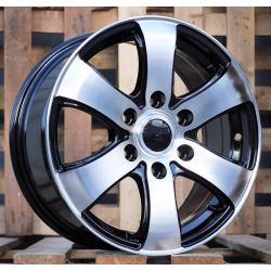 R16x7 5X118 ET 50 71.1 BK747 Black Polished (MB) For OPEL (R) (4x4 (max 1400kg))