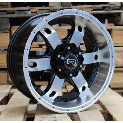 R16x8 6X139.7 ET M10 110.1 BK749 Black Polished (MB) For 4X4 (R+K2)