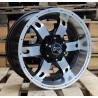 R16x8 6X139.7 ET M10 110.1 BK749 Black Polished (MB) For 4X4 (R+K2)