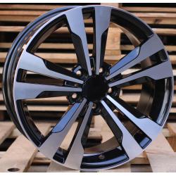 R17x7.5 5X112 ET 44 66.6 BK754 (FR936/QC1106) Black Polished (MB) For MER (K7)