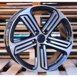R16x7 5X112 ET 45 57.1 BK795 (XF092) Black Polished (MB) For VW (P1) ((AKC 65 Eur))