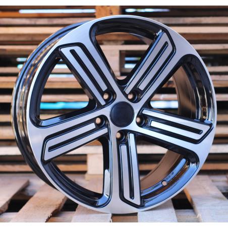 R16x7 5X112 ET 45 57.1 BK795 (XF092) Black Polished (MB) For VW (P1) ((AKC 65 Eur))