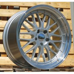 R19x9.5 5X120 ET 38 72.6 BK848 Silver+Polished Lip (SP) For BMW (K2) (BBS Style Rear+Front)