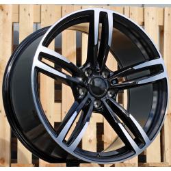 R18x8 5X120 ET 40 72.6 BK855 (BY1121) Black Polished (MB) For BMW (Z2)