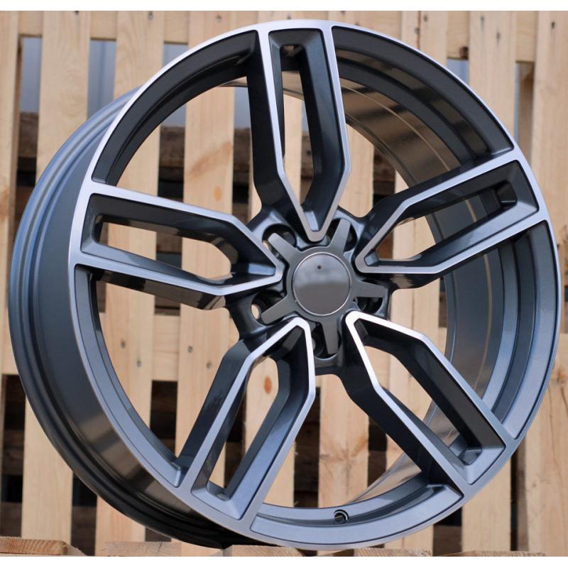 R19x8 5X112 ET 35 66.5 BK916 Grey Polished+Powder Coating (MGPC) For AUD (P) R19x8 5X112 ET 35 66.5 BK916 Grey Polished+Powder Coating (MGPC) For AUD (P)