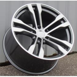 R20x11 5X120 ET 37 74.1 BK924 Grey Polished+Powder Coating (MGPC) For BMW (K2) ((AKC 100 Eur))