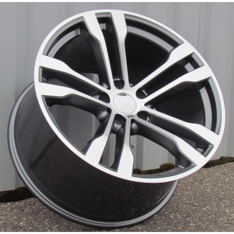 R20x11 5X120 ET 37 74.1 BK924 Grey Polished+Powder Coating (MGPC) For BMW (K2) ((AKC 100 Eur)) R20x11 5X120 ET 37 74.1 BK924 Grey Polished+Powder Coating (MGPC) For BMW (K2) ((AKC 100 Eur))