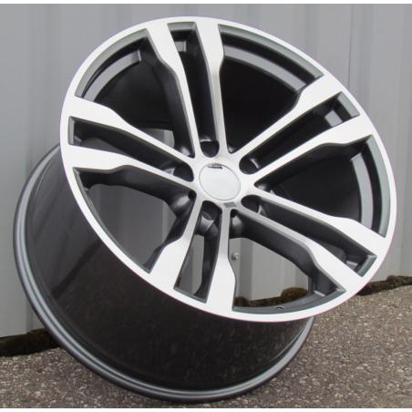 R20x11 5X120 ET 37 74.1 BK924 Grey Polished+Powder Coating (MGPC) For BMW (K2) ((AKC 100 Eur))