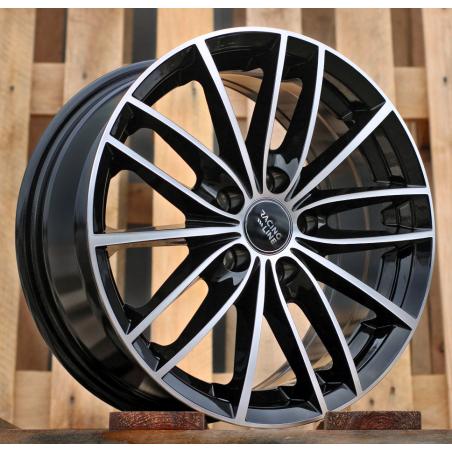 R15x6.5 5X100 ET 40 57.1 BK926 Black Polished (MB) For RACIN (K2)