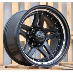 R16x10 6X139.7 ET M44 110.1 BK936 Black Half Matt+Polished Lip (BLHMPL) For 4X4 (R)