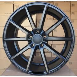 R17x7.5 5X114.3 ET 40 67.1 HX014 (QC2211) Black Half Matt (BLHM) For HAXER (P2)