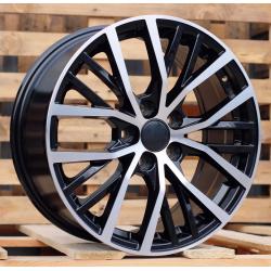 R17x7.5 5X112 ET 45 57.1 BK952 Black Polished (MB) For VW (R+P)