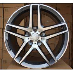 R19x9.5 5X112 ET 43 66.6 BK967 Grey Polished+Powder Coating (MGPC) For MER (K4) ((AKC 90 Eur))