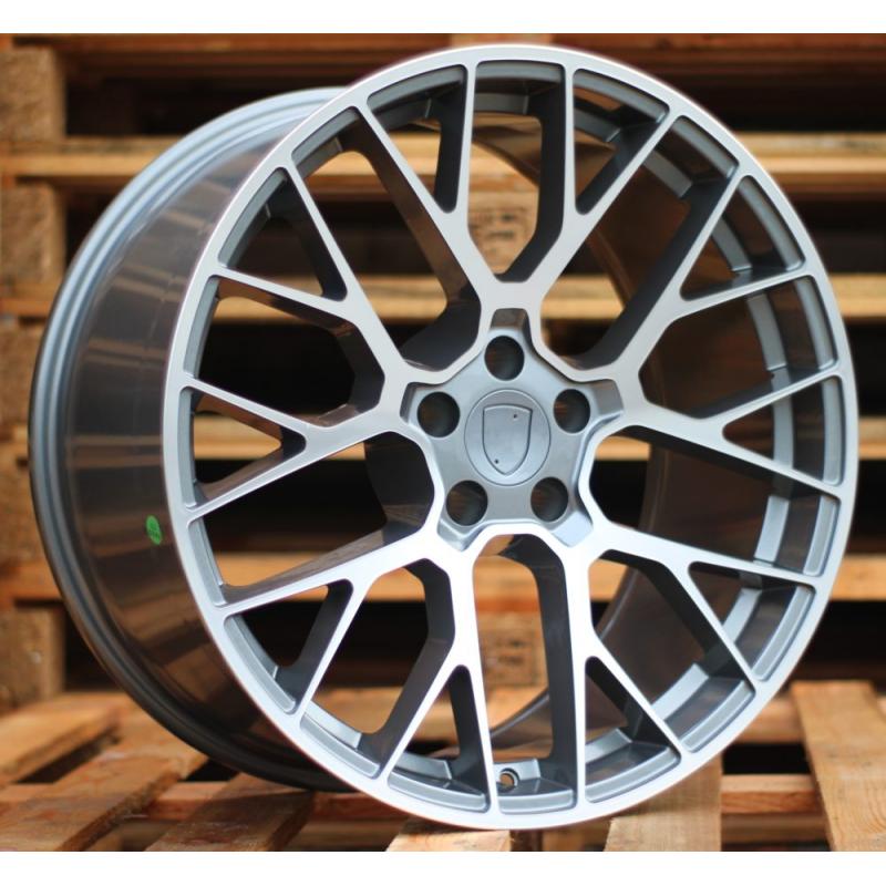 R20x10 5X112 ET 19 66.5 BK998 (SLY005) Grey Polished (MG) For PORCH (K7) (Rear+Front) R20x10 5X112 ET 19 66.5 BK998 (SLY005) Grey Polished (MG) For PORCH (K7) (Rear+Front)