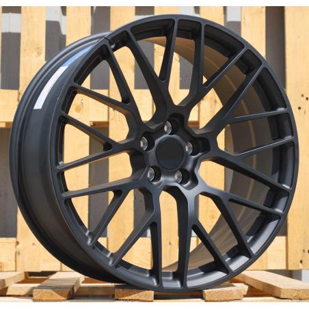 R21x9 5X112 ET 26 66.5 BK998 (CQRGW1022) Black Matt (BM) For PORCH (K3) (FORGED (Rear+Front))