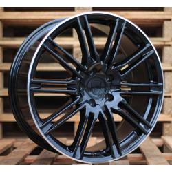 R21x10 5X130 ET 50 71.6 BY476 Black+Polished Lip (BLPL) For PORCH (P)