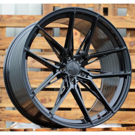 R22x10.5 5X120 ET 35 72.6 HX036 Black (BL) For HAXER (K4+K2) (NEW CAP)