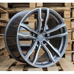 R21x10.5 5X120 ET 45 74.1 BY588 (DLJ588) Grey Polished (MG) For BMW (Z1) ((AKC 140 Eur))