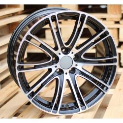 R19x9.5 5X112 ET 39 66.6 BY599 Black Polished (MB) For BMW (K7) ((AKC 80 Eur))
