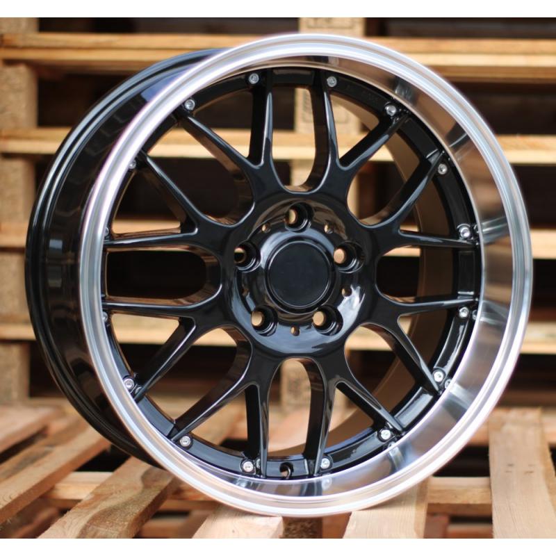 R18x9 5X120 ET 20 74.1 BY773 Black+Polished Lip (BLPL) For BMW (Z1) (REAR+FRONT) R18x9 5X120 ET 20 74.1 BY773 Black+Polished Lip (BLPL) For BMW (Z1) (REAR+FRONT)