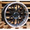 R18x9 5X120 ET 20 74.1 BY773 Black+Polished Lip (BLPL) For BMW (Z1) (REAR+FRONT)