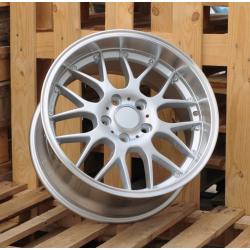 R17x7.5 5X120 ET 35 72.6 BY773 Silver+Polished Lip (SP) For BMW (Z2+Z4) (Style BBS)
