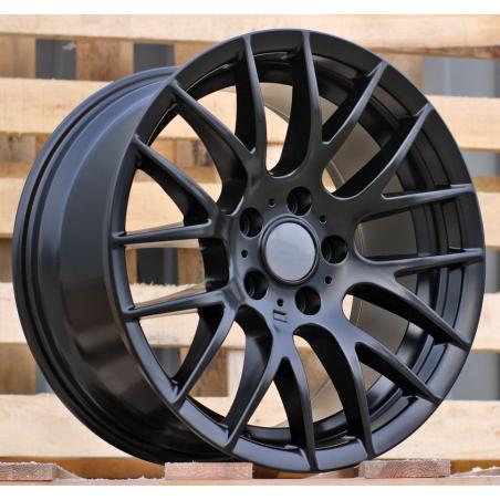 R18x9 5X120 ET 38 72.6 BY956 Black Half Matt (BLHM) For BMW (P+Z2+Z1) (Rear+Front)