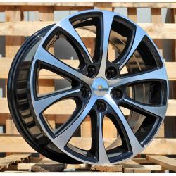 R17x7 5X114.3 ET 40 67.1 BY971 Black Polished (MB) For RACIN (Z1)