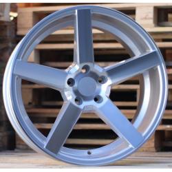 R19x8.5 5X112 ET 35 66.5 BY972 Polished Silver (MS) For RACIN (A) (REAR+FRONT STYLE VOSSEN (AKC 100 Eur))