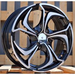 R14x5.5 5X100 ET 40 60.1 BY980 Black Polished (MB) For RACIN (Z1)