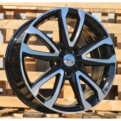 R18x7.5 5X114.3 ET 49.5 67.1 BY994 Black Polished (MB) For RACIN (Z1)
