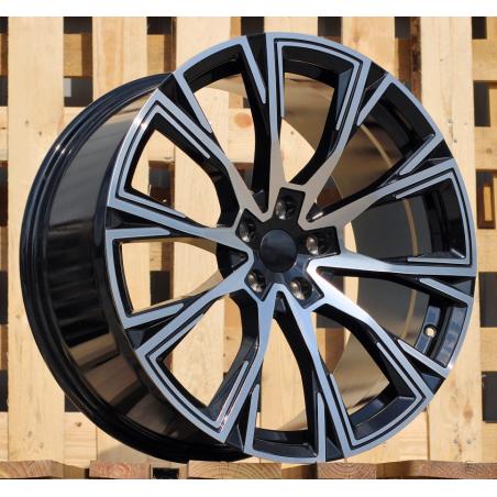 R19x9 5X112 ET 40 66.6 D1130 Black Polished (MB) For BMW (K7+K3) (Rear+Front)