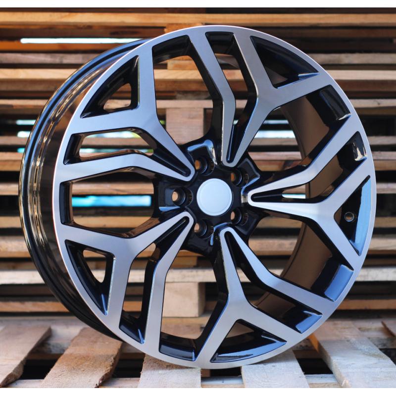 R20x8 5X108 ET 40 63.3 D1419 (B5816) Black Polished (MB) For LAND (K2+K4) R20x8 5X108 ET 40 63.3 D1419 (B5816) Black Polished (MB) For LAND (K2+K4)