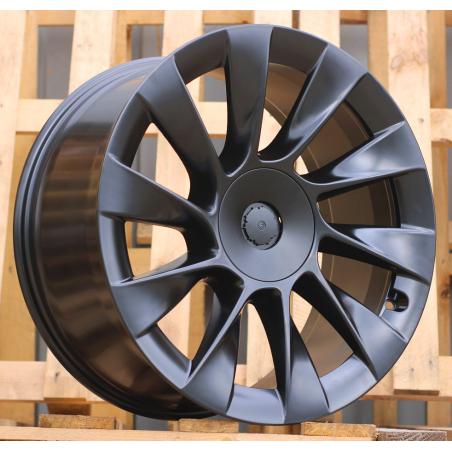 R20x9.5 5X114.3 ET 45 64.1 D1797 Black Half Matt (BLHM) For TESLA (P) (Model Y)