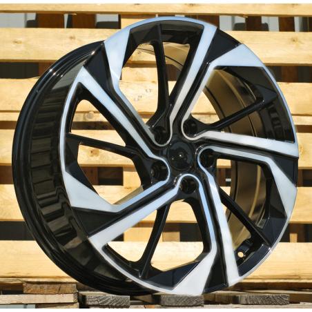 R19x7.5 5X114.3 ET 45 66.1 D1981 Black Polished (MB) For NISS (Z2) (Qashqai NEW Model)