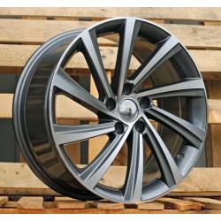 R18x8 5X112 ET 45 57.1 D2403 Grey Polished (MG) For SKODA (Z3) (New Model)