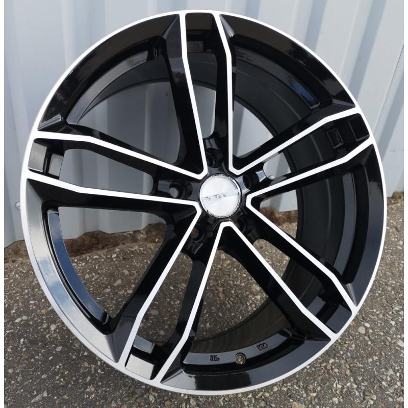 R18x8 5X100 ET 40 73.1 D5276 Black Polished (MB) For RACIN (K4) ((AKC 85 Eur) Style PDW) R18x8 5X100 ET 40 73.1 D5276 Black Polished (MB) For RACIN (K4) ((AKC 85 Eur) Style PDW)