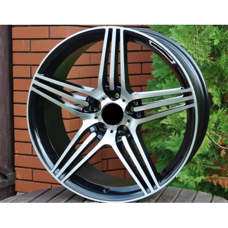R16x7.5 5X112 ET 35 66.6 DW202 (BK146) Black Polished (MB) For MER (L4+K2) ((AKC 65 Eur))